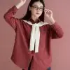 Yamile Shirt Kode 350F Maroon - Image 2