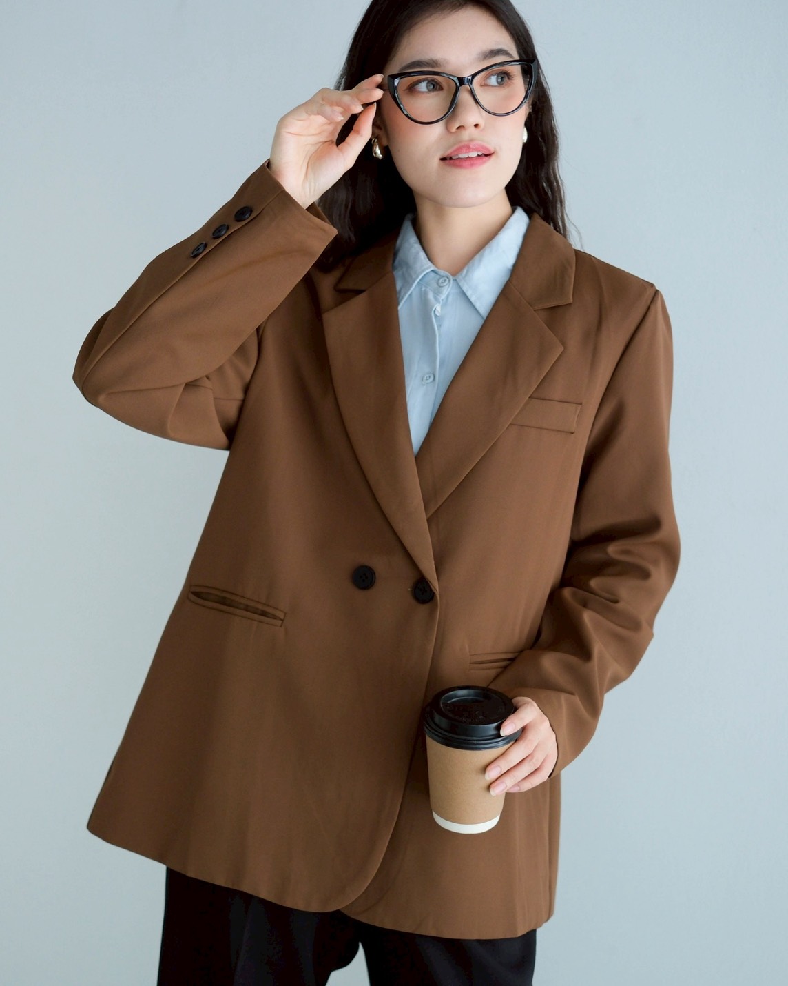 Zayra Blazer Kode 381G Brown