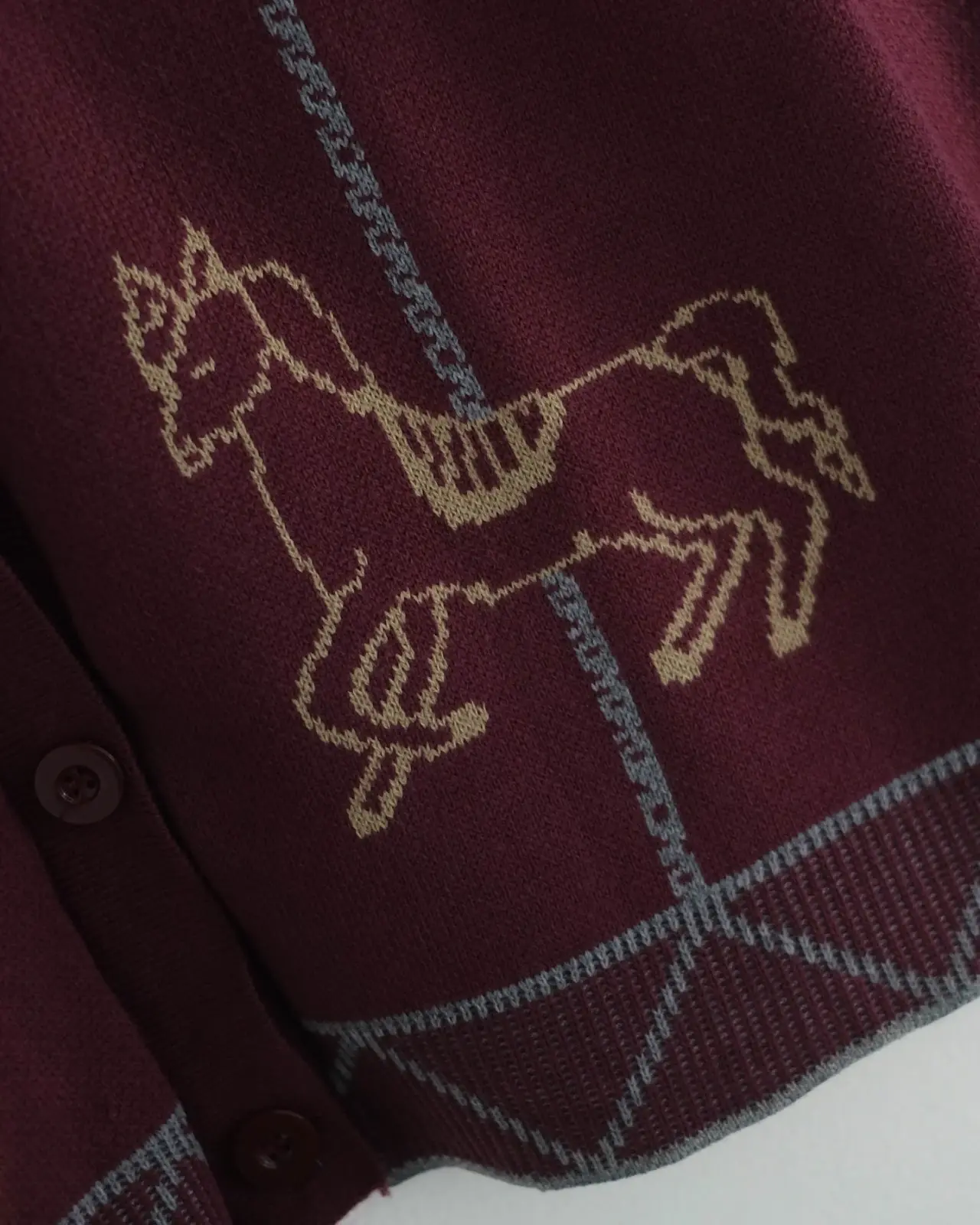 Carousel Cardi Maroon - Image 3