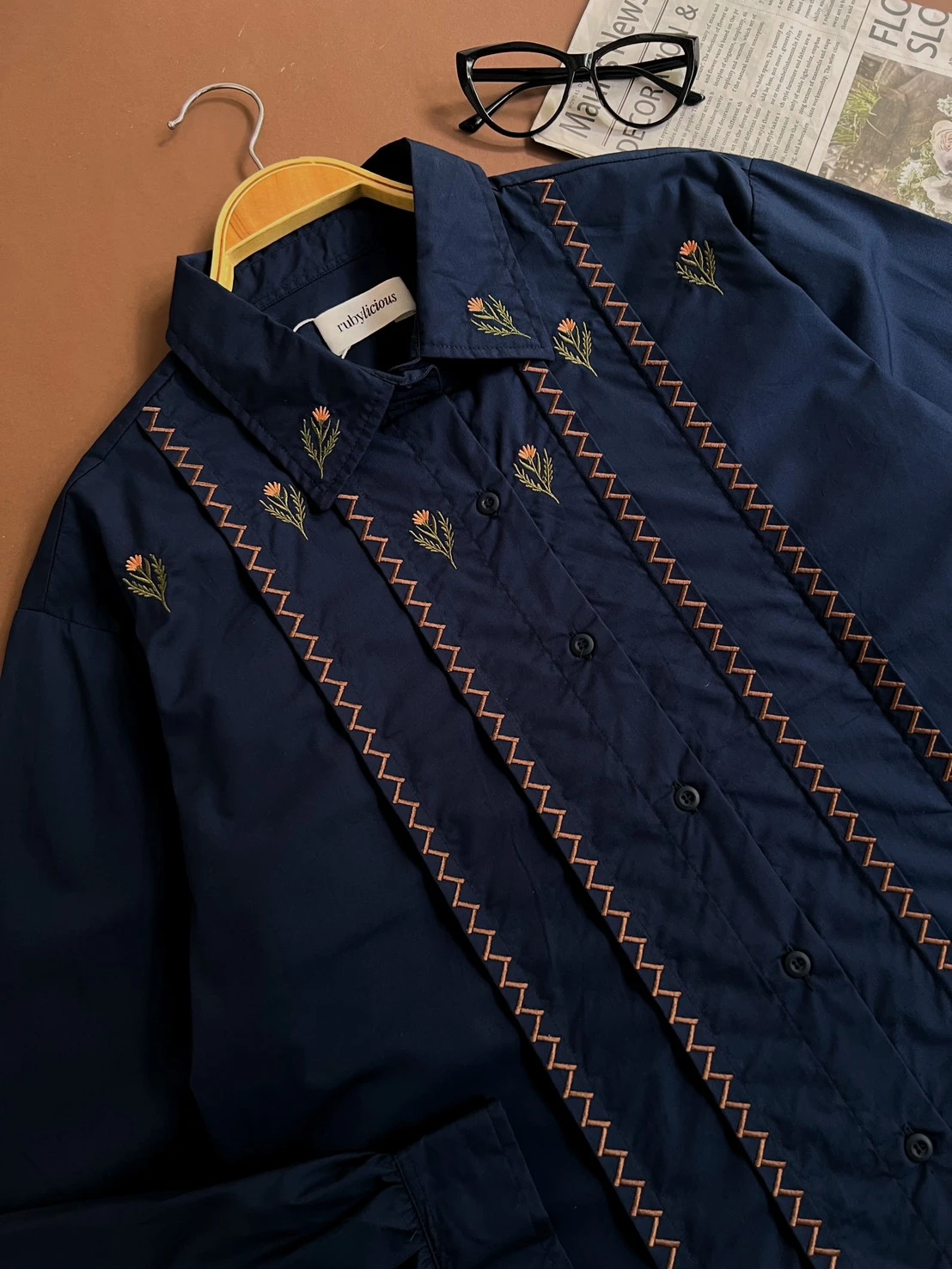 Dhara Shirt Navy - Image 3