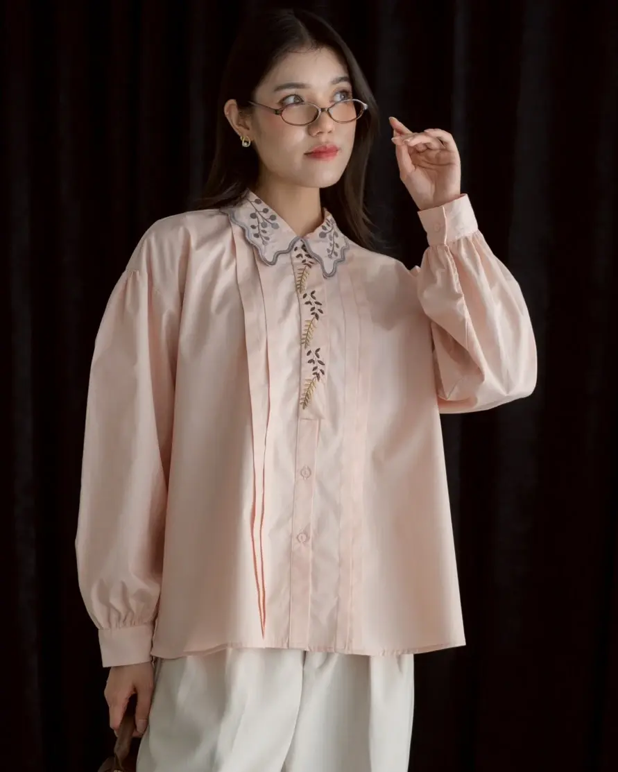Ecansa Shirt Kode 60106 Dusty Pink - Image 3