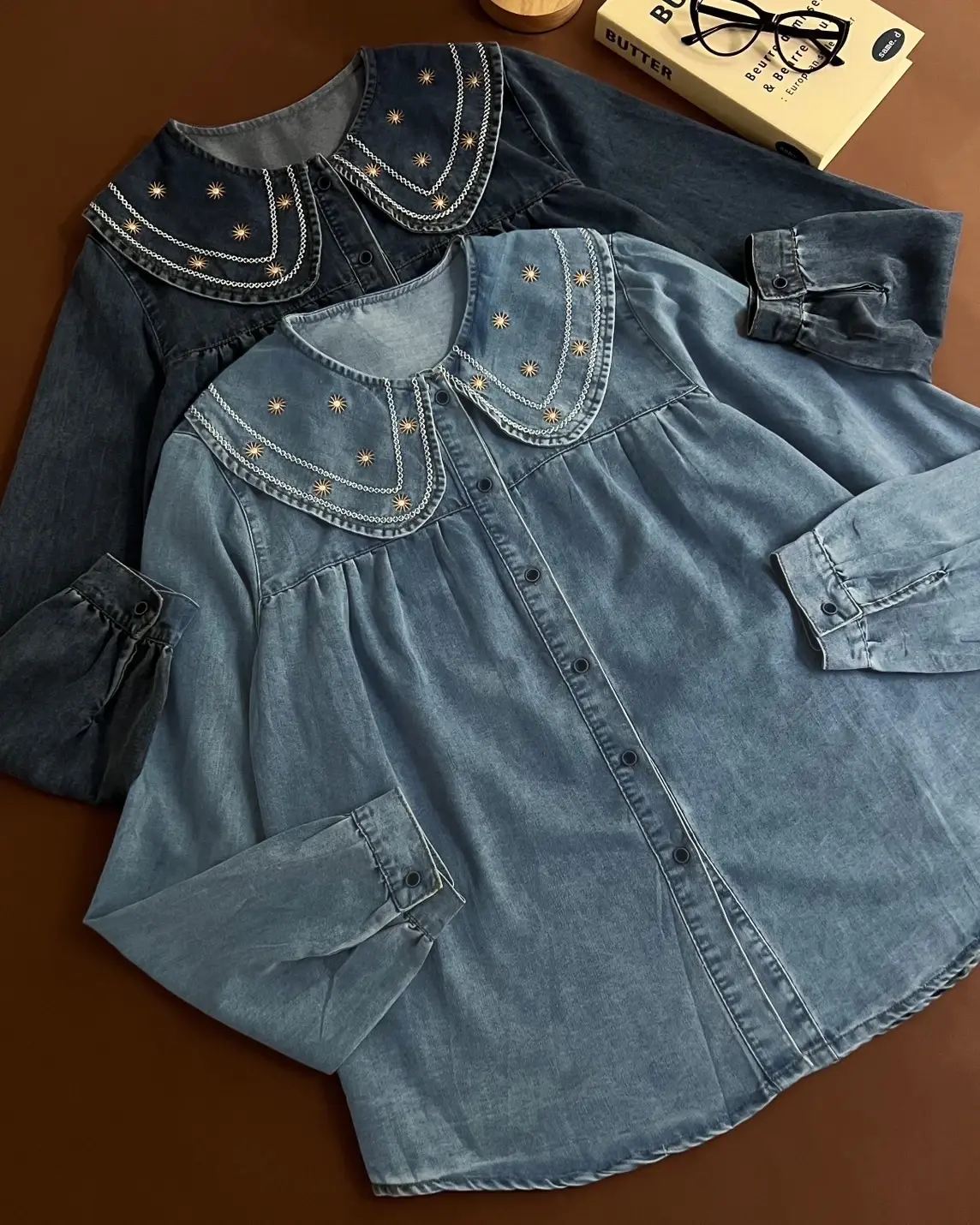 Fexara Denim Shirt Kode 236G Dark Blue - Image 2