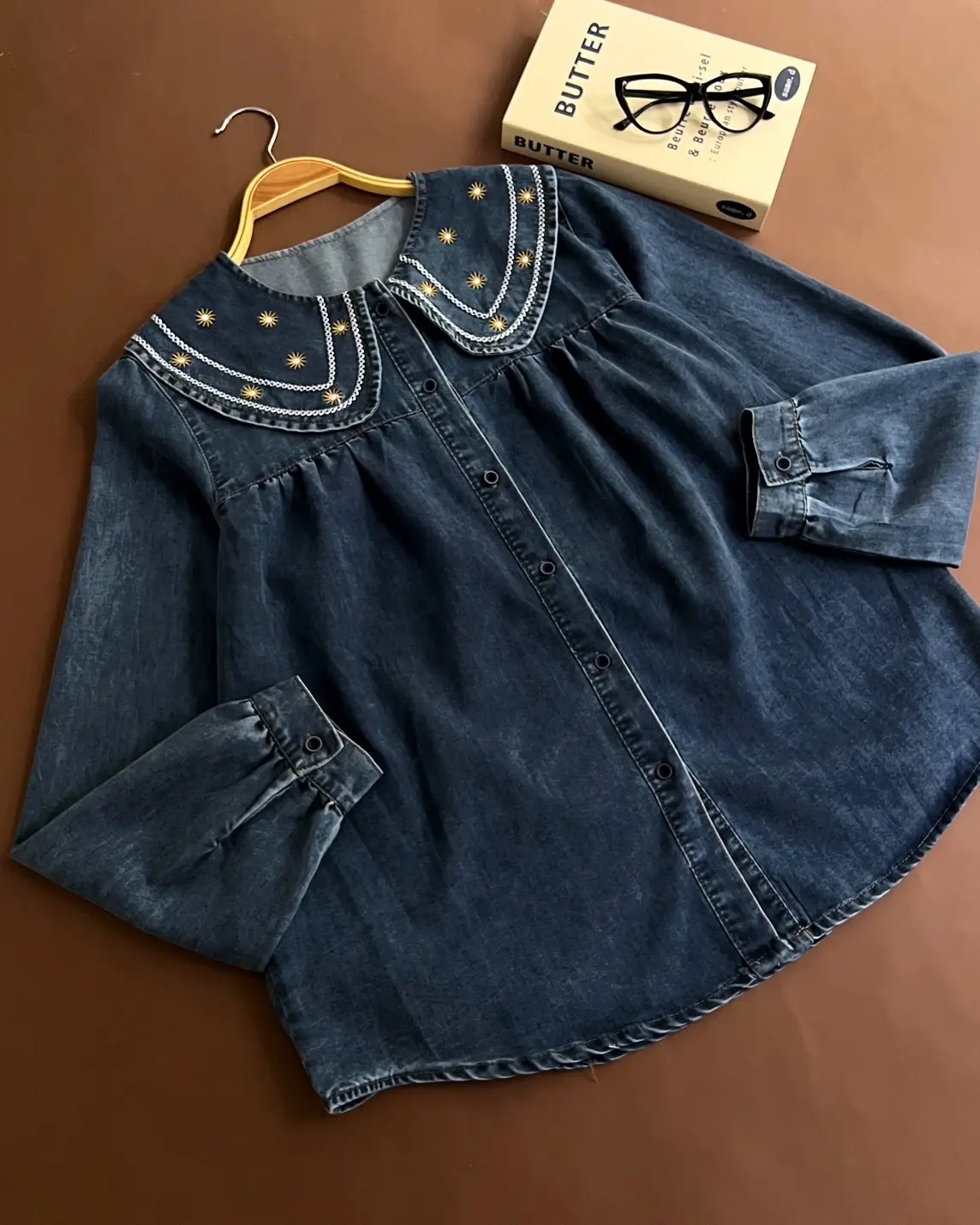 Fexara Denim Shirt Kode 236G Dark Blue - Image 3
