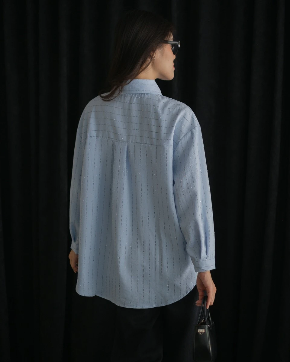 Hadifa Shirt Kode 472G Blue - Image 3