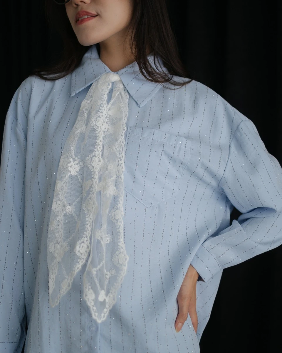 Hadifa Shirt Kode 472G Blue - Image 2