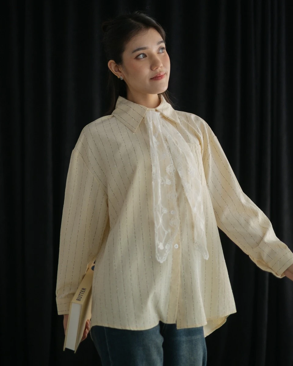 Hadifa Shirt Kode 472G Cream - Image 3
