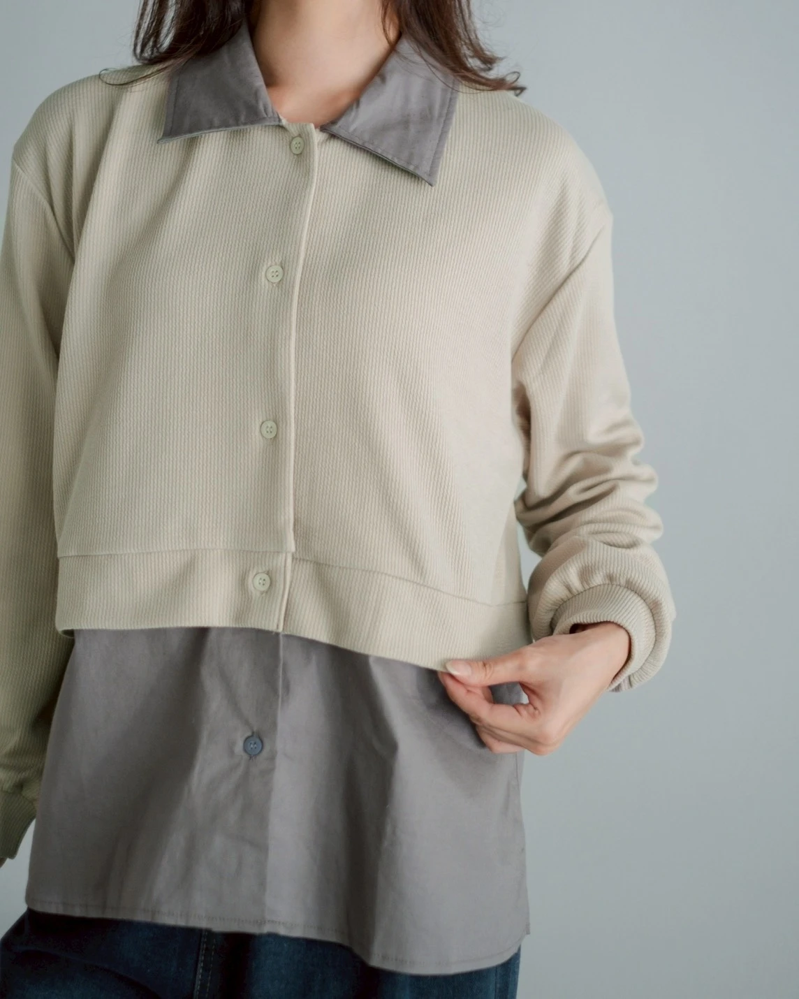 Nashe Shirt Kode 25465 Cream - Image 3