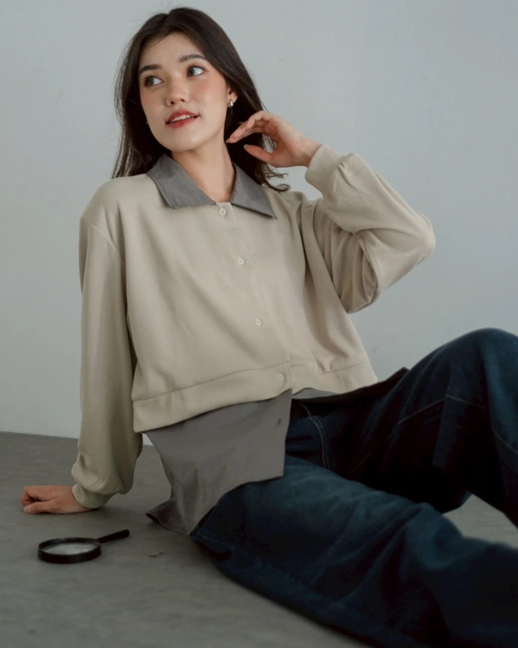 Nashe Shirt Kode 25465 Cream - Image 4