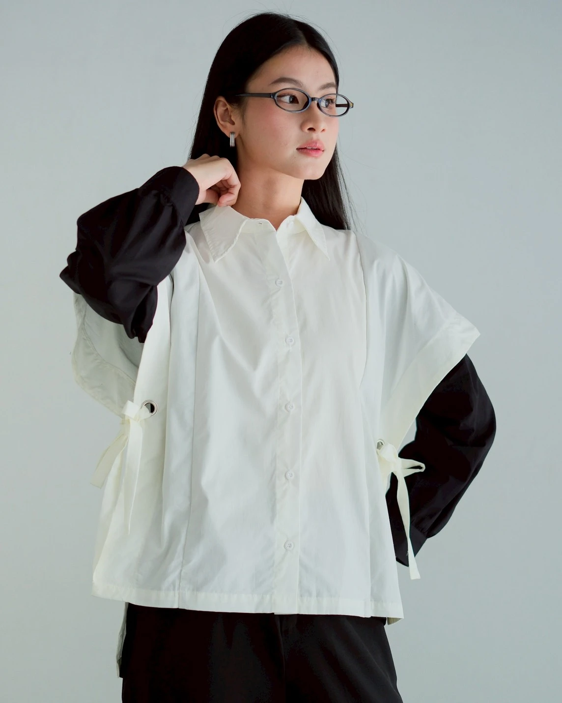 Gustav Shirt Broken White-Black - Image 3