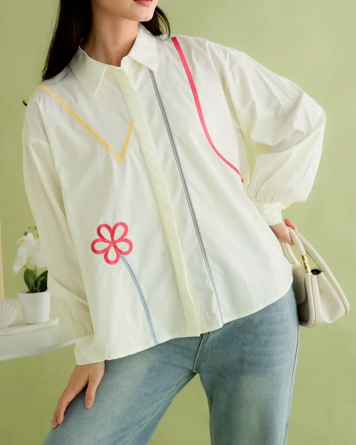 Melvie Shirt Kode 20335 Broken White - Image 2
