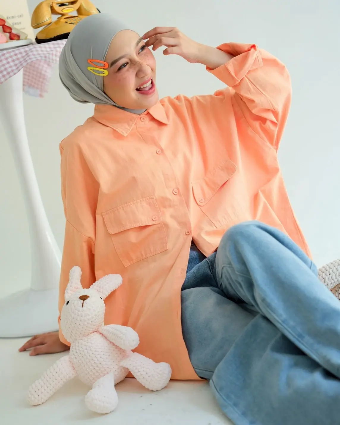 Qatma Shirt Kode 303G Orange