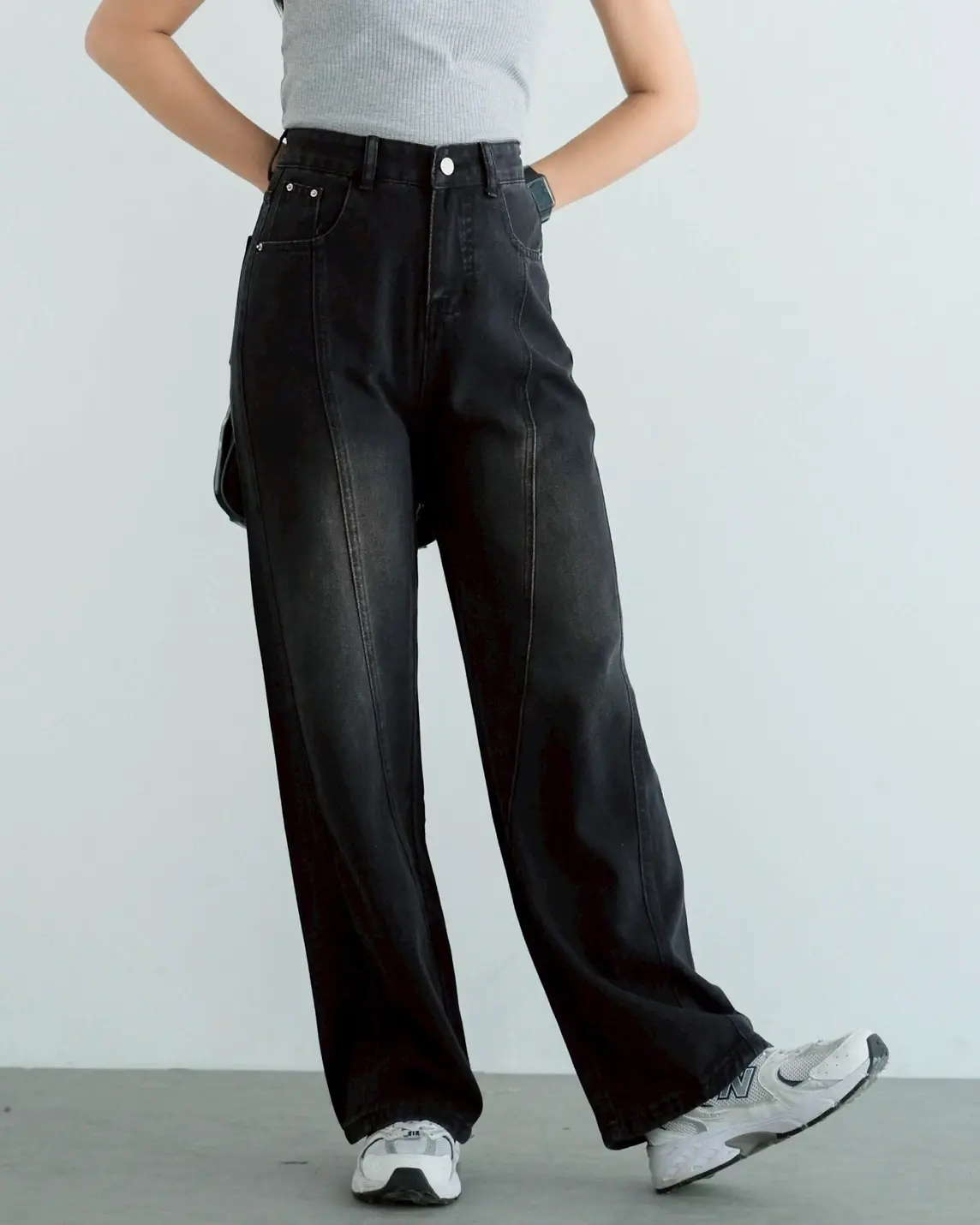 Leane Denim Pants Kode 649G Black - Image 2