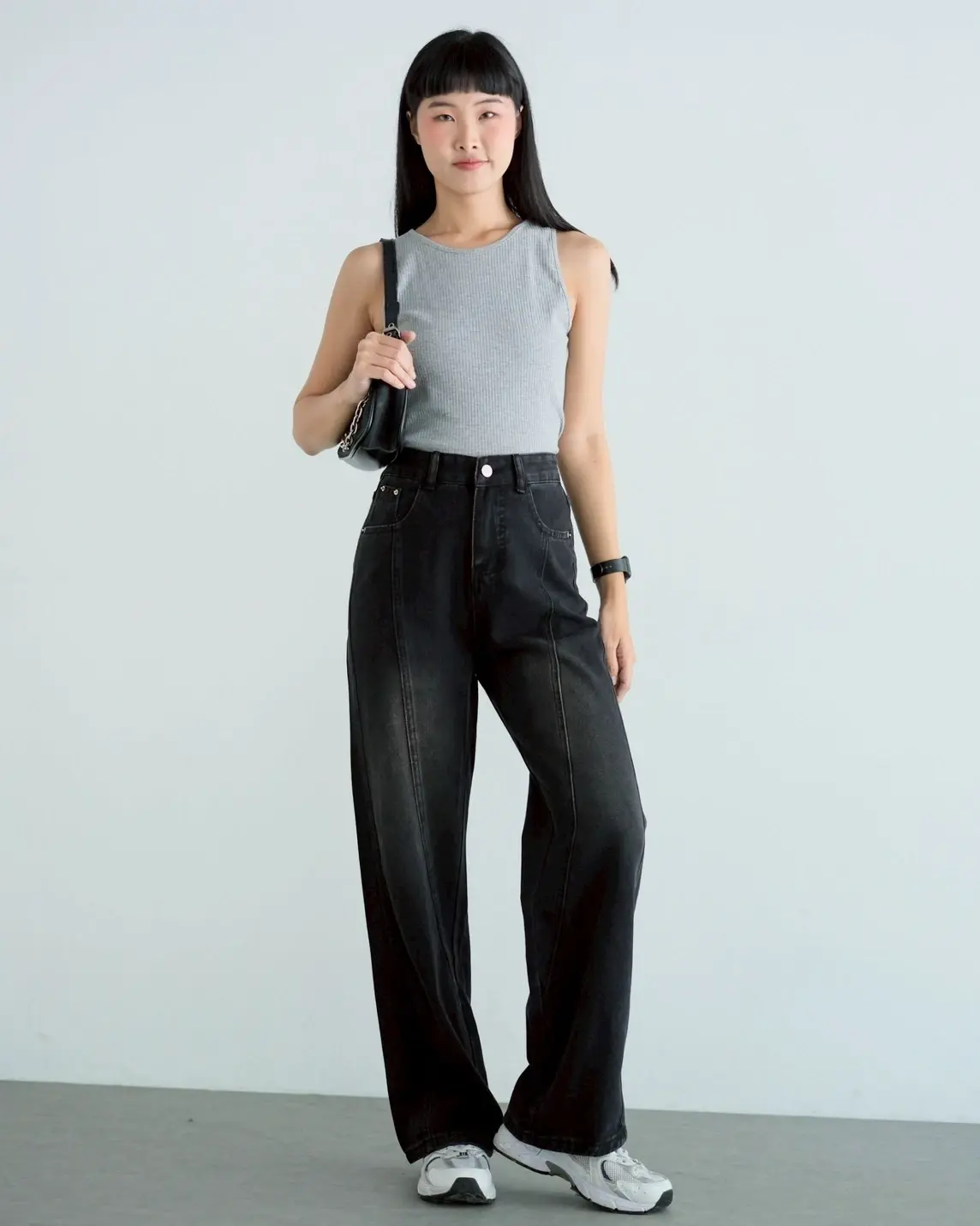 Leane Denim Pants Kode 649G Black