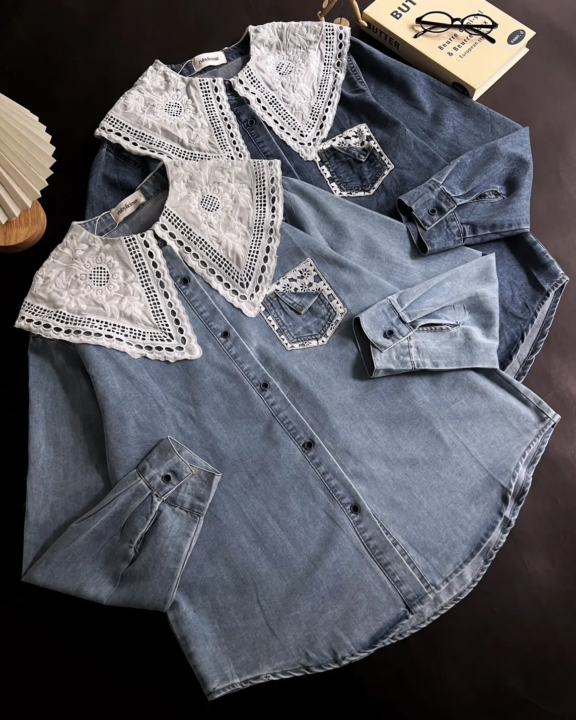 Naresa Denim Shirt Kode 227G Dark Blue - Image 3