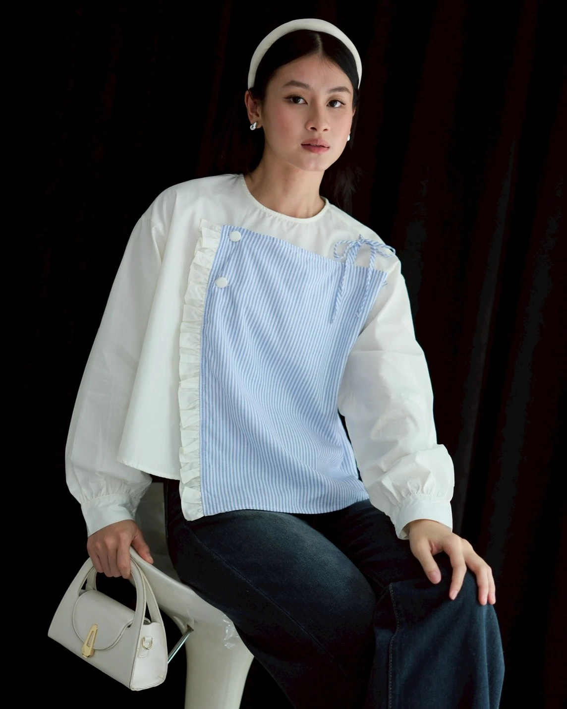 Charmi Blouse Kode 80105 Broken White - Image 3