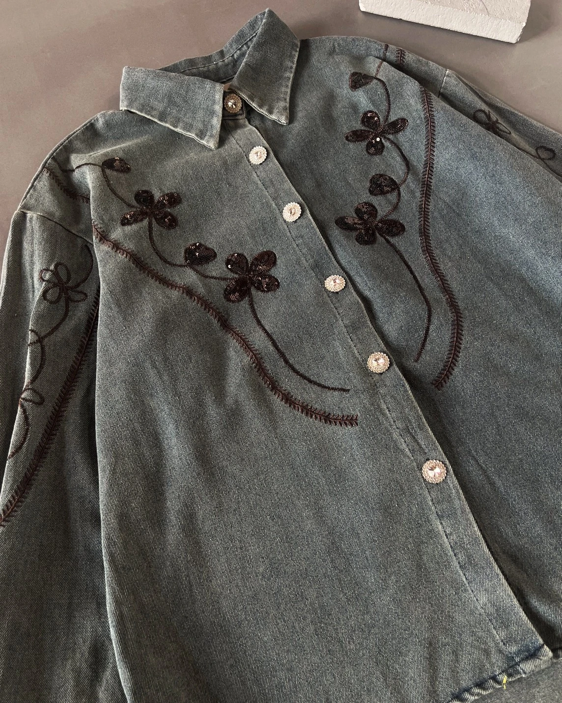 Xolka Denim Shirt Kode 540N Acid
