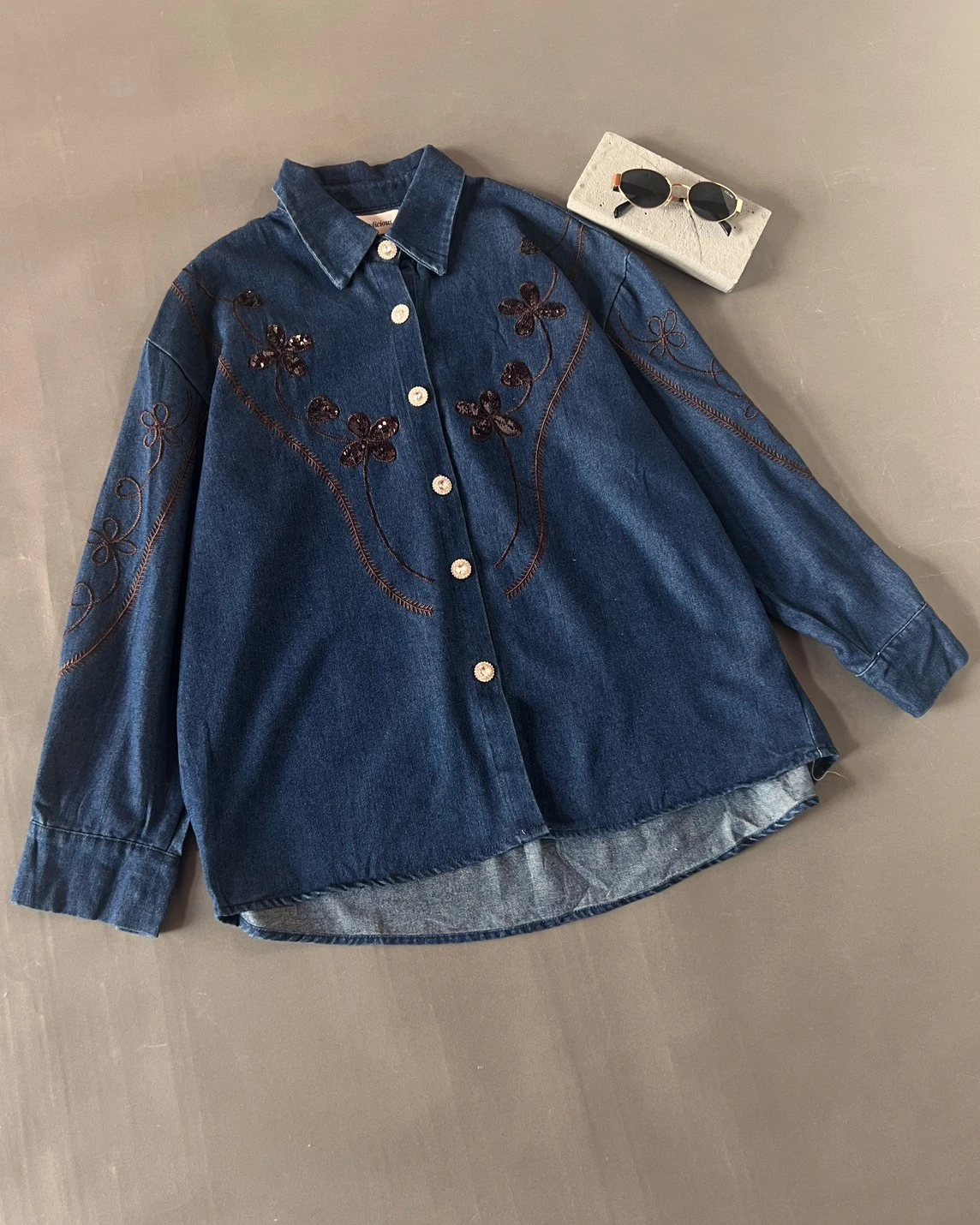 Alternative view of Xolka Denim Shirt Kode 540N Dark Blue