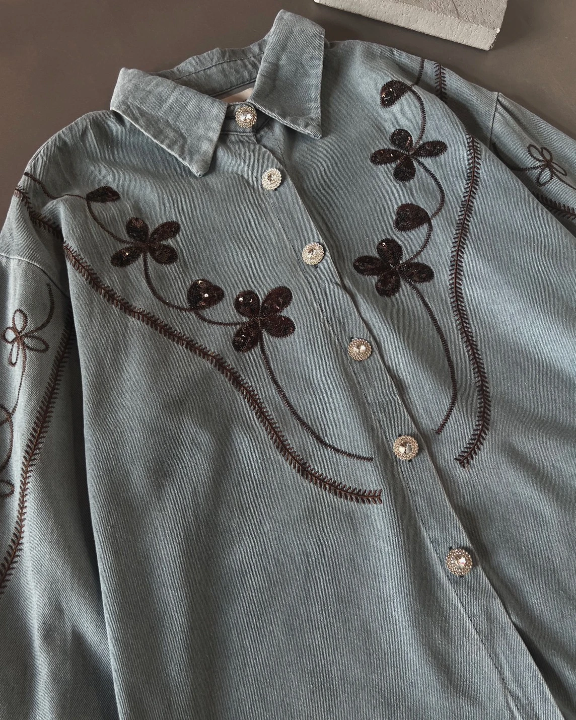 Xolka Denim Shirt Kode 540N Light Blue