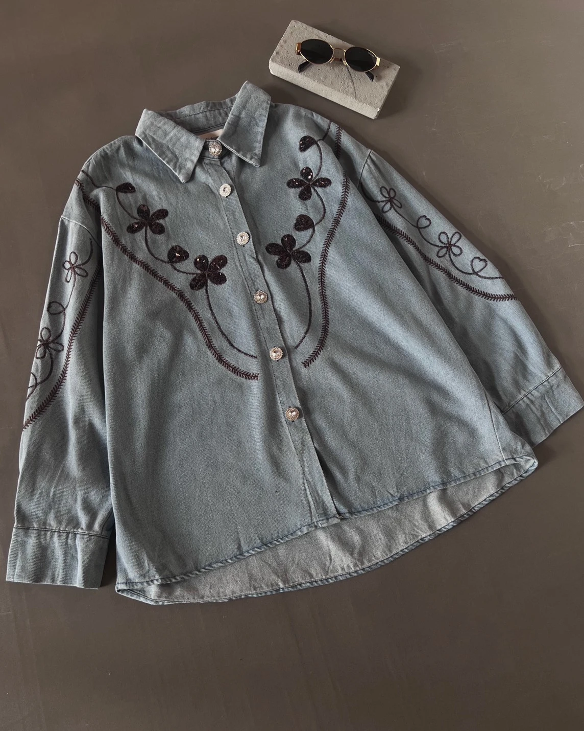 Alternative view of Xolka Denim Shirt Kode 540N Light Blue
