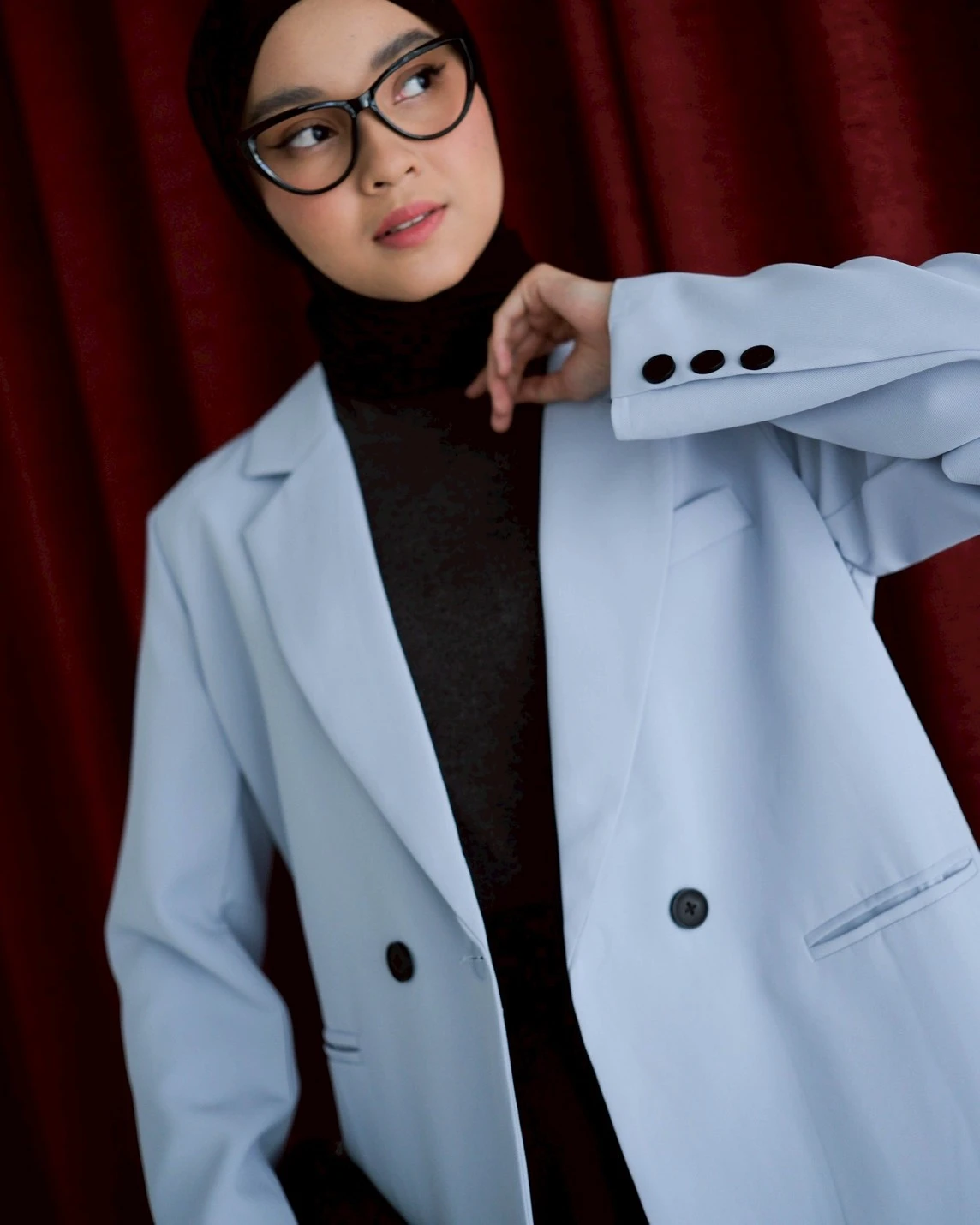 Zayra Blazer Kode 381G Blue - Image 4