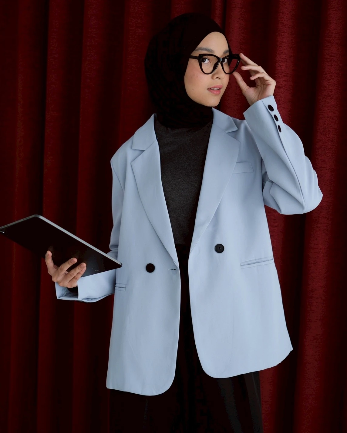 Zayra Blazer Kode 381G Blue - Image 7