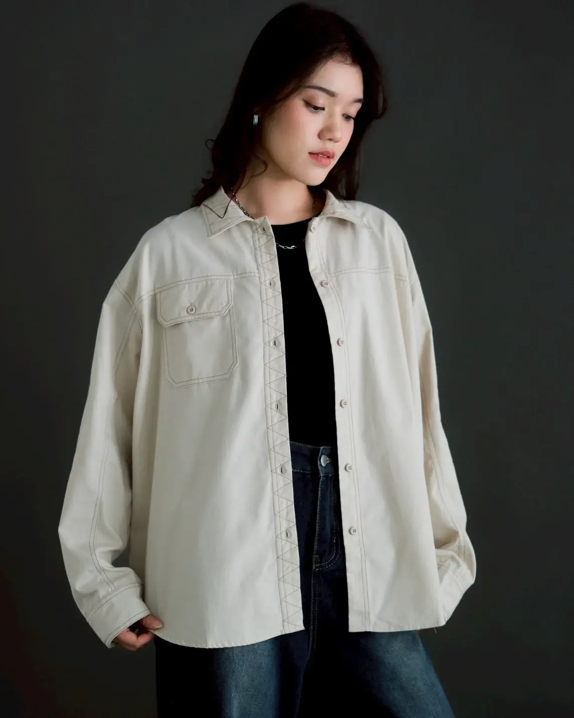 Keiko Shirt Cream - Image 4
