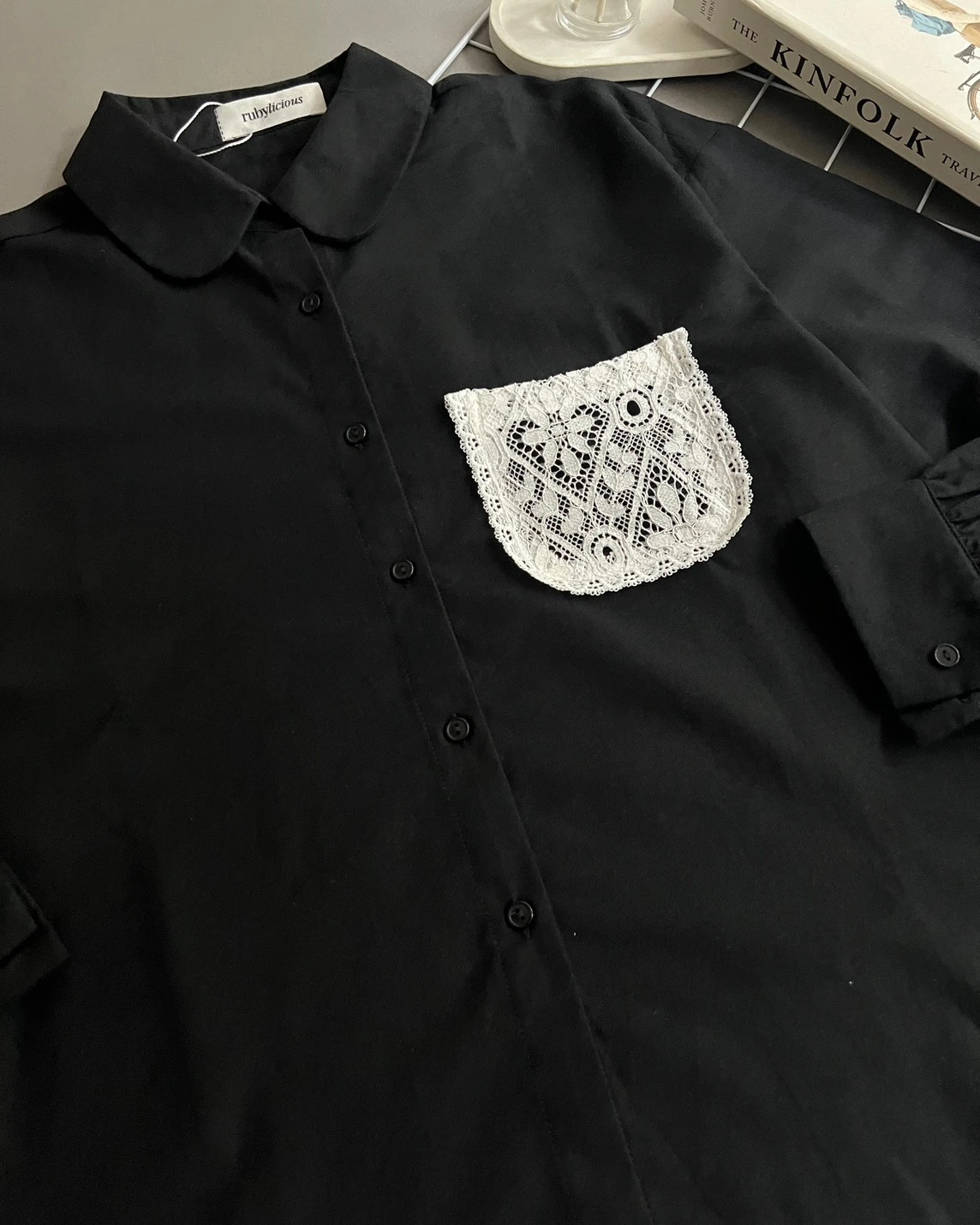 Salena Shirt Kode 1442 Black - Image 2