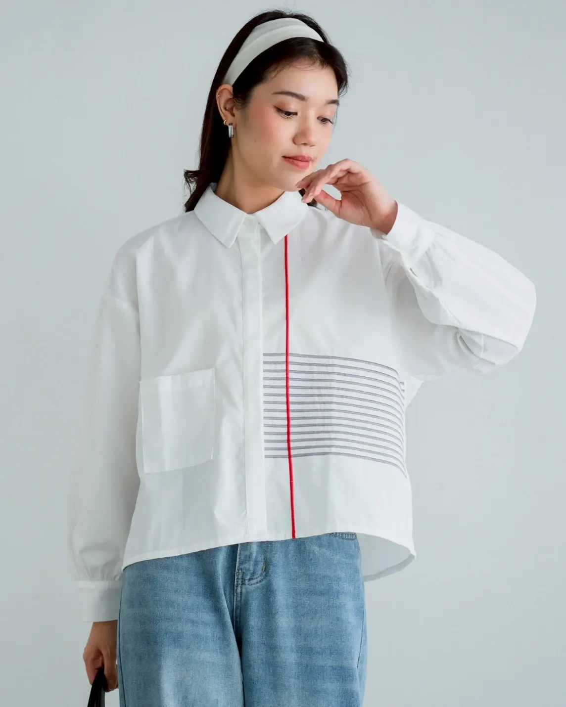 Notebook Shirt Kode 20362 Broken White