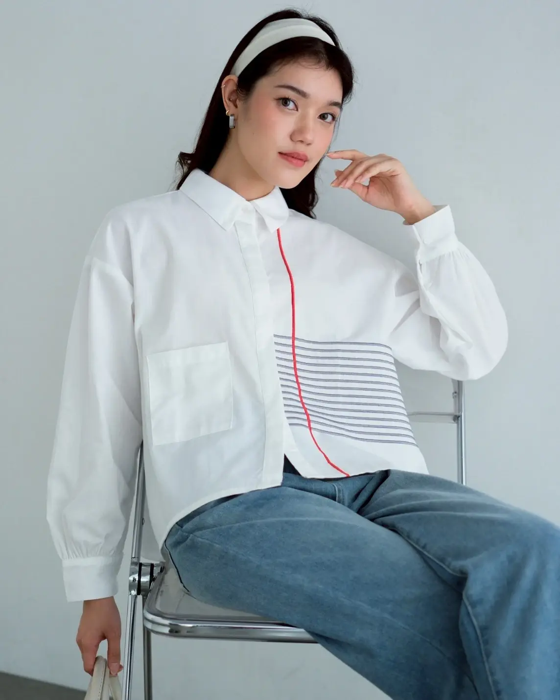 Notebook Shirt Kode 20362 Broken White - Image 2