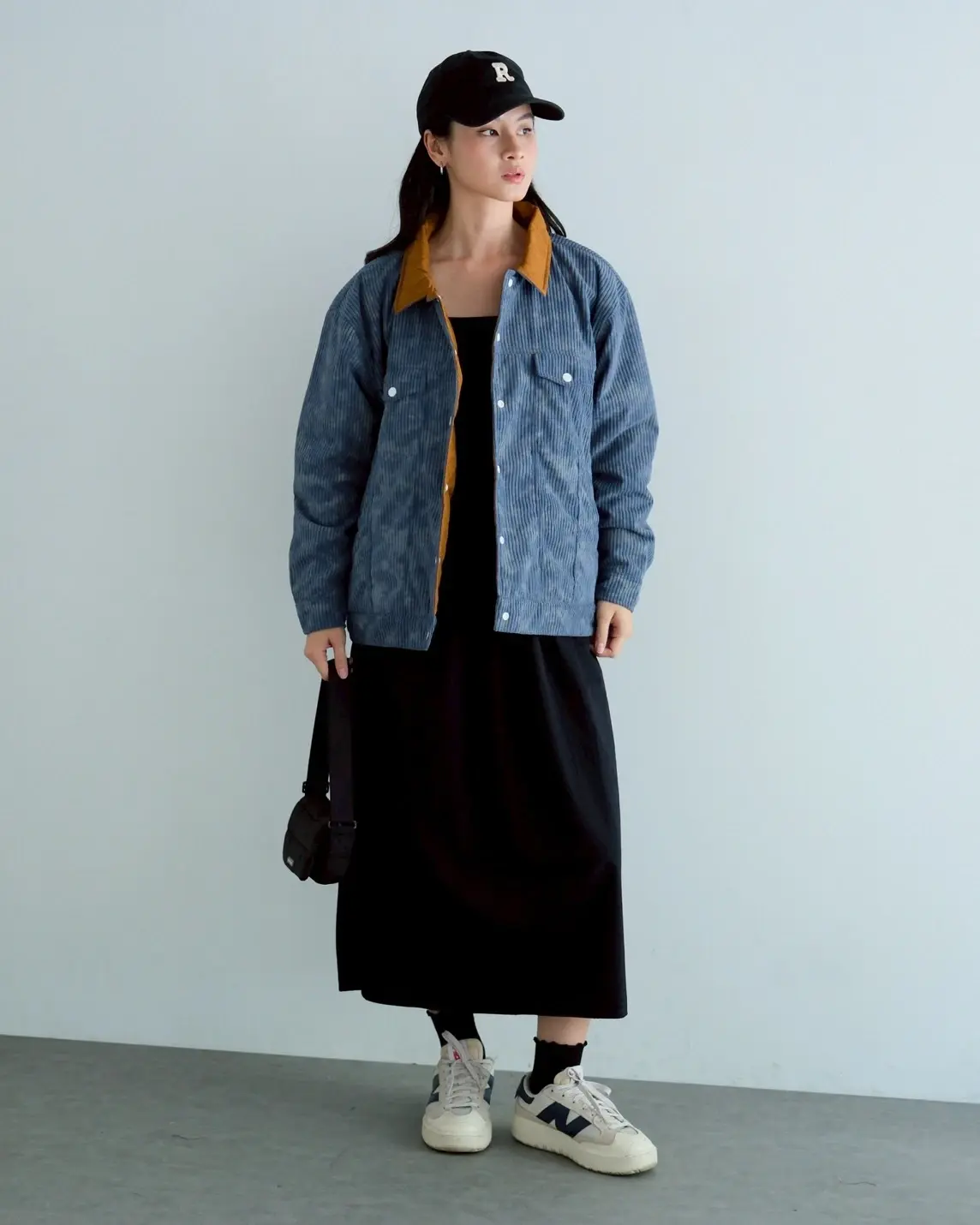 Daphne Doubleface Jacket Blue Denim-Cinnamon - Image 4