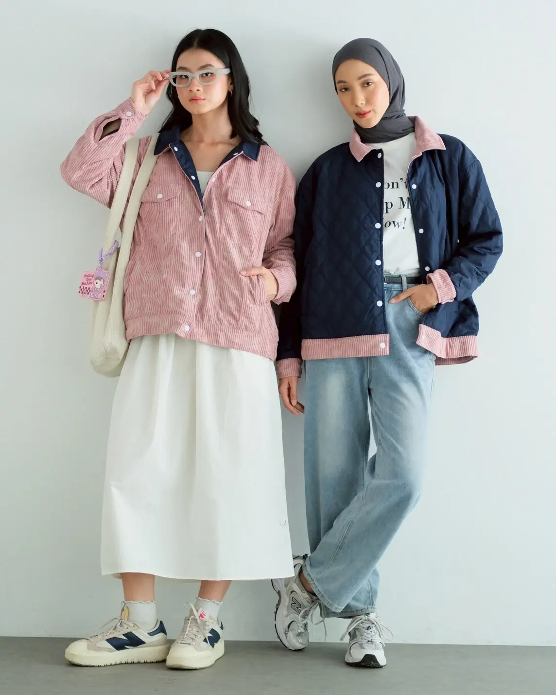 Daphne Doubleface Jacket Pink-Navy