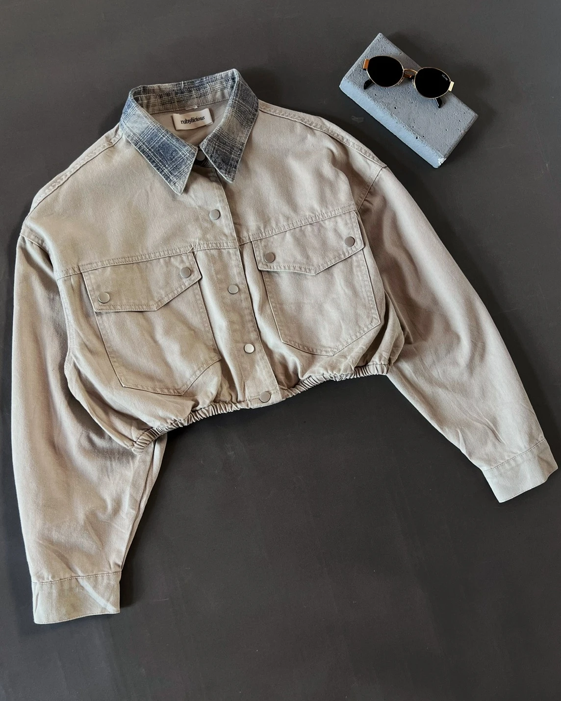 Alternative view of Brela Denim Jacket Kode 547N Beige