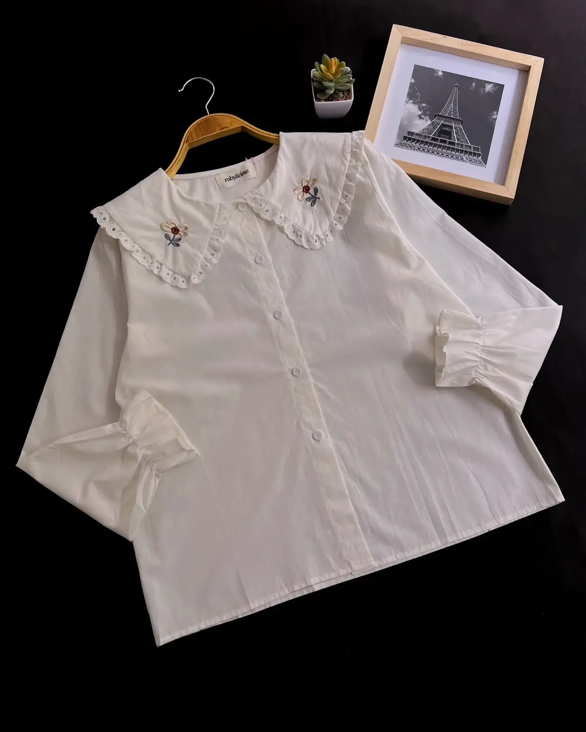 Cendra Shirt Kode 748G Broken White