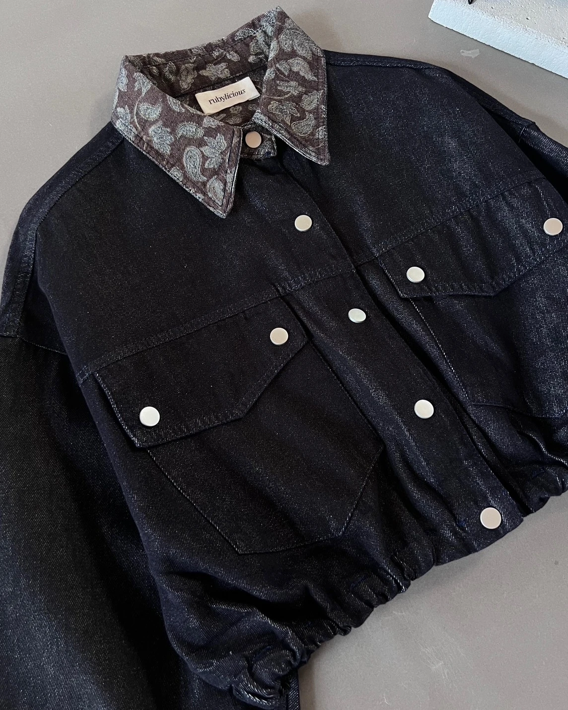 Ilayna Denim Jacket Kode 548N M.Black-Coffee