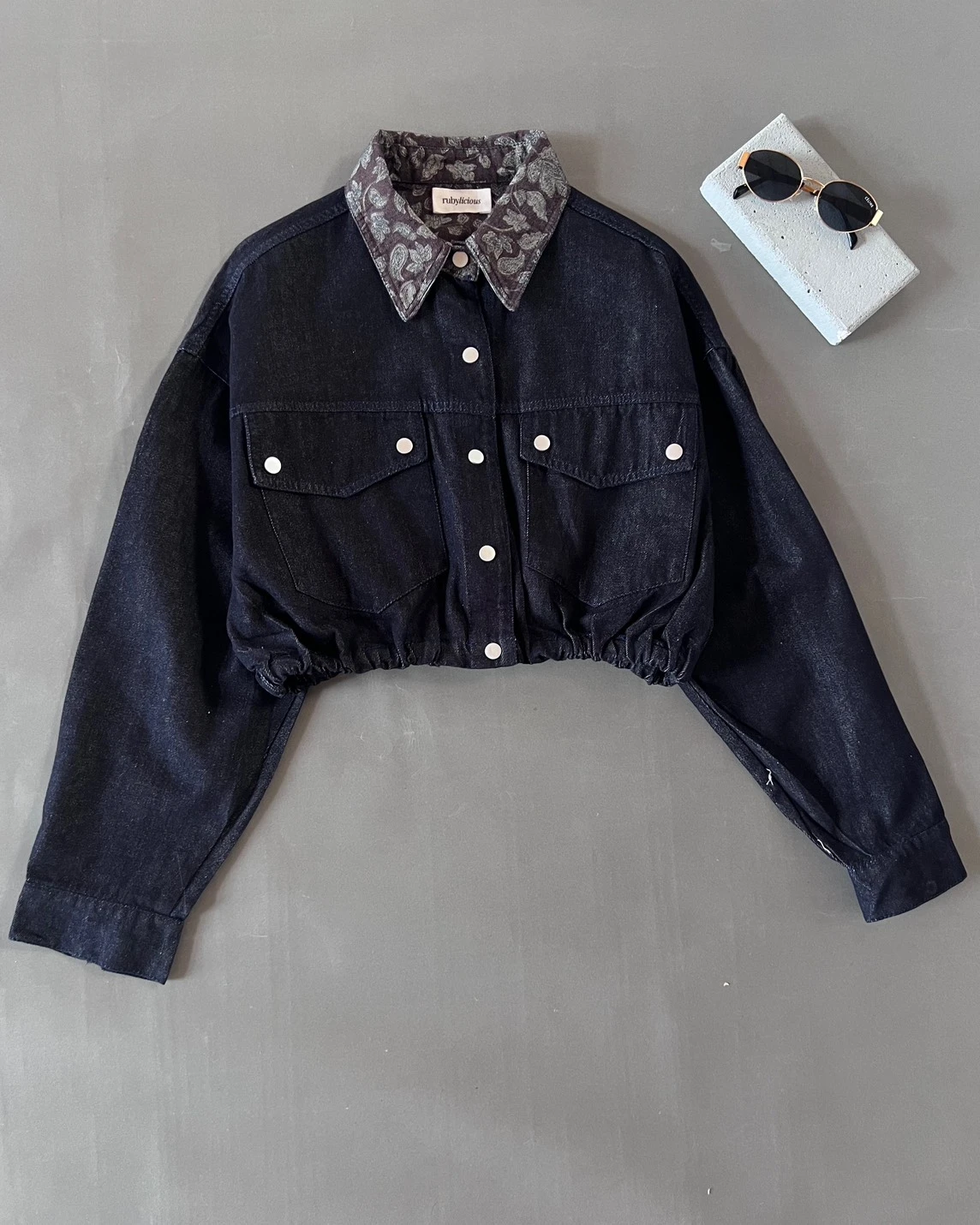 Alternative view of Ilayna Denim Jacket Kode 548N M.Black-Coffee