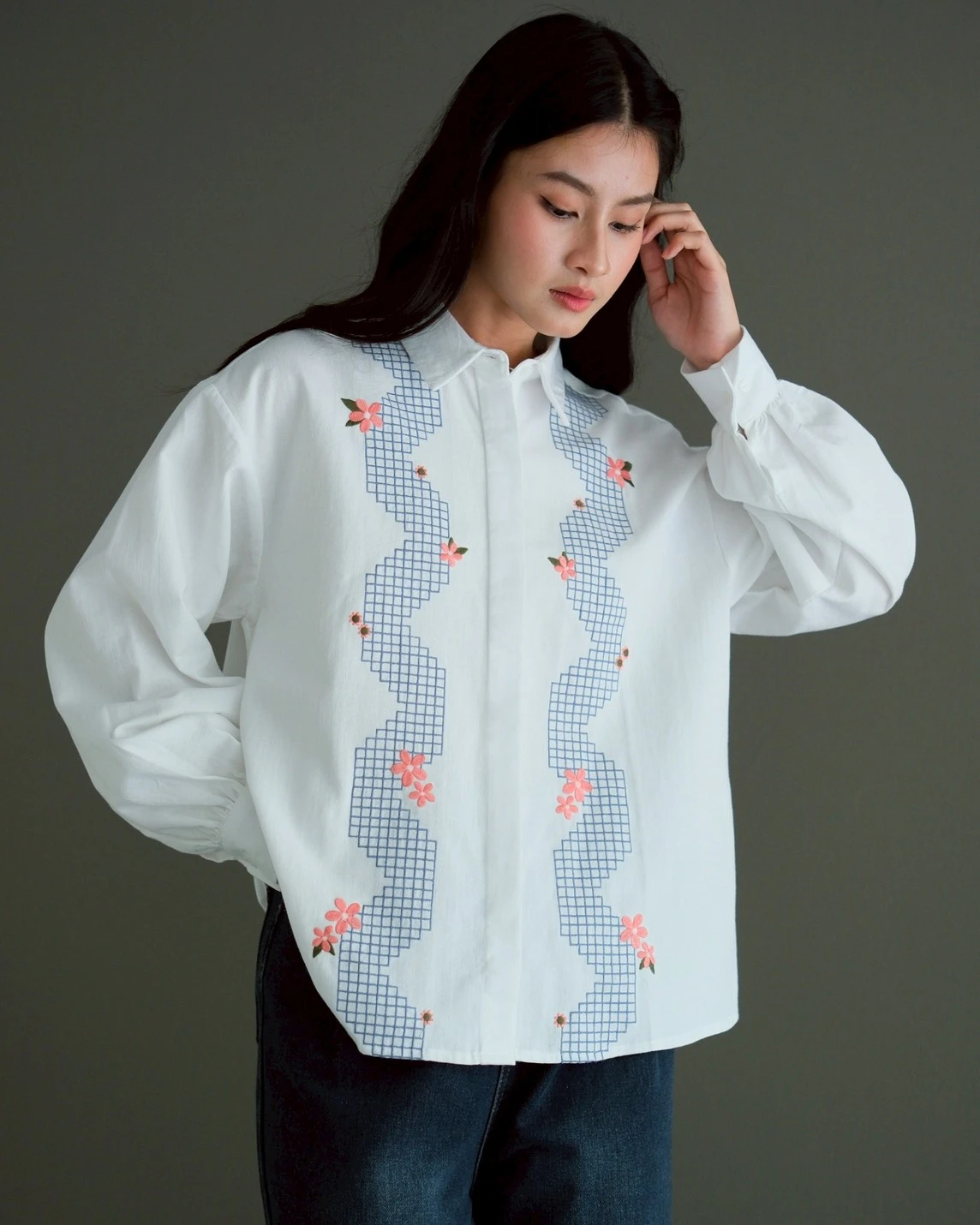 Luni Shirt Kode 80110 Broken White - Image 4