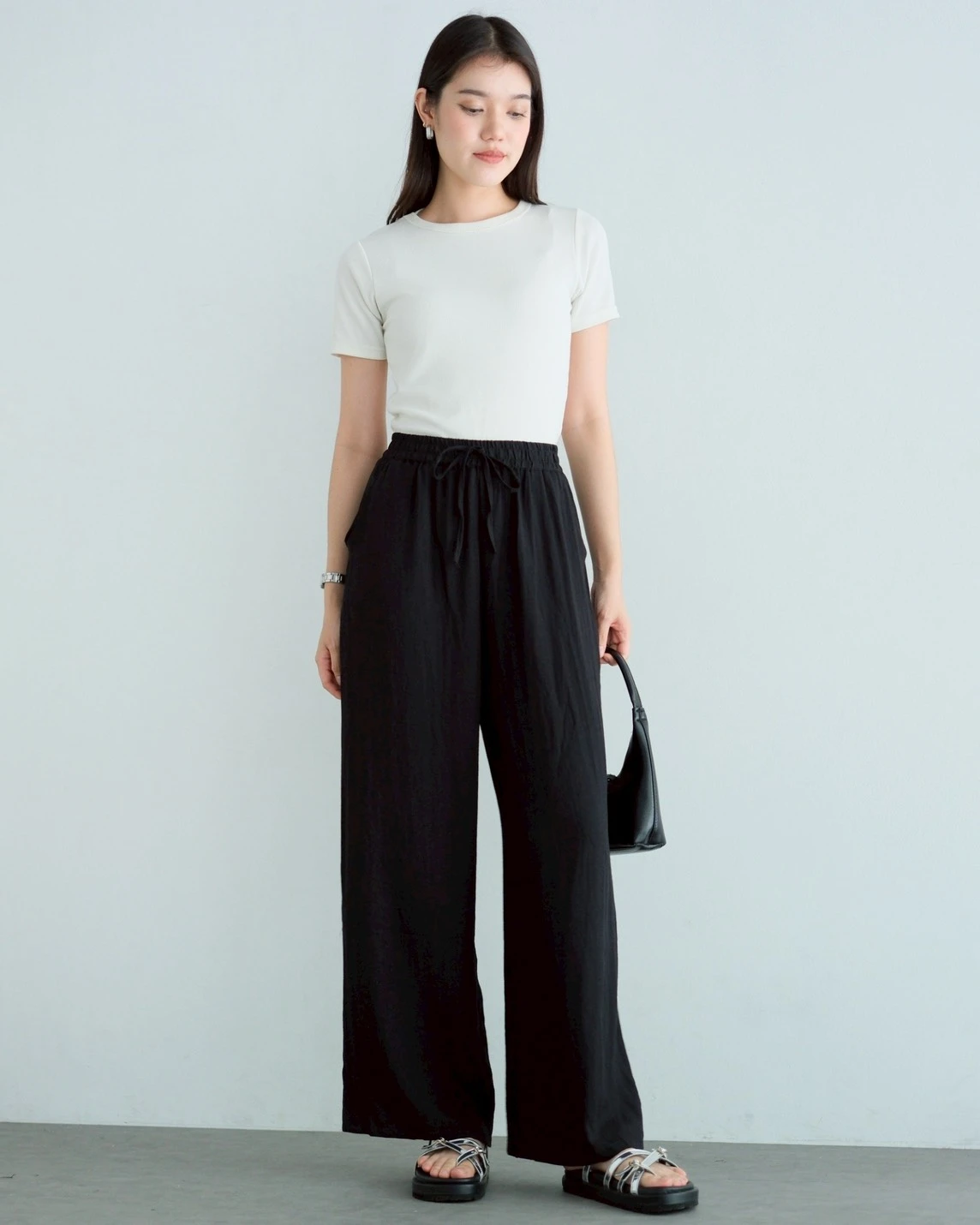 Luvena Cullote Pants Kode 373G Black - Image 3