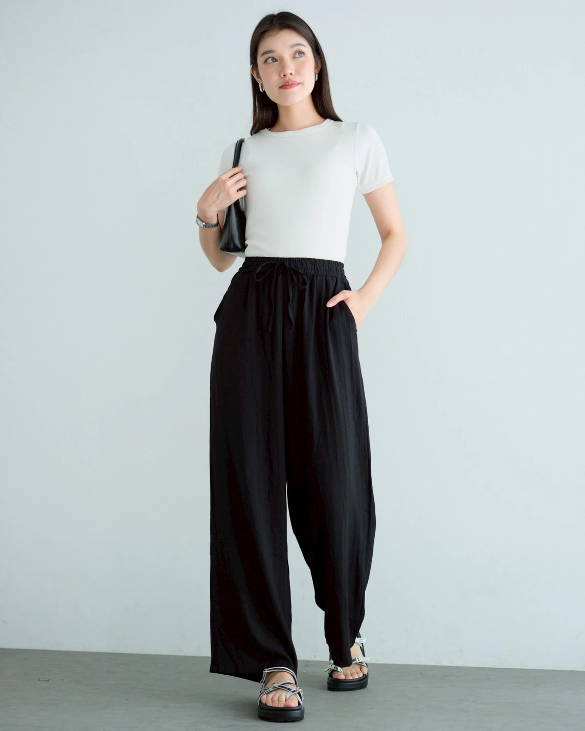 Luvena Cullote Pants Kode 373G Black - Image 4