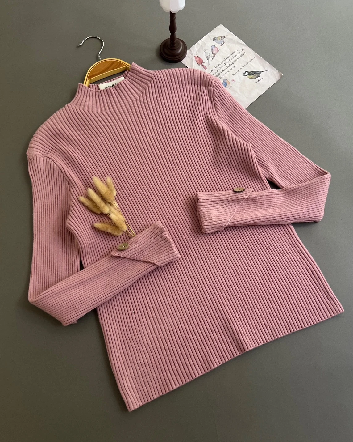 Aine Turtleneck Longsleeve Kode 254G Pink