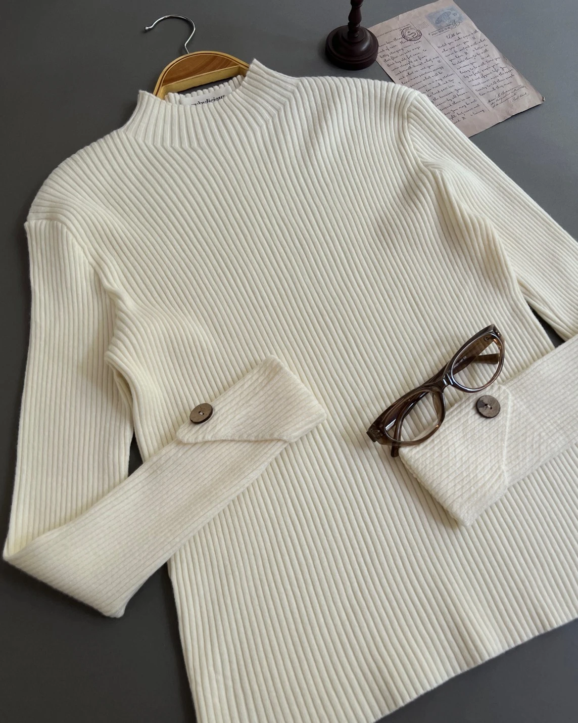 Alternative view of Aine Turtleneck Longsleeve Kode 254G Ivory