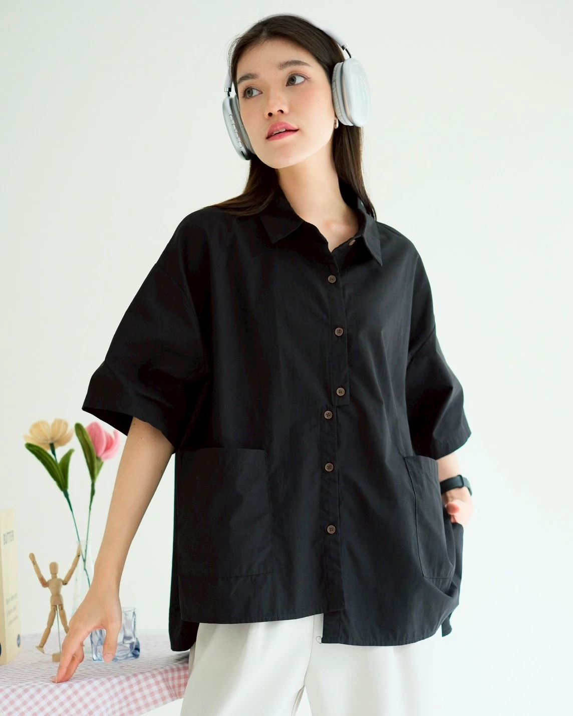 Aldys Shirt Kode 243G Black