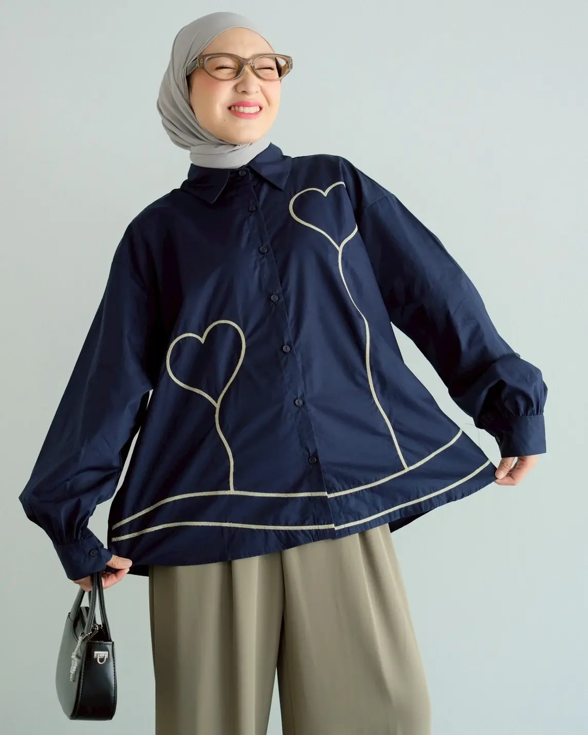 Stevi Shirt Kode 1441 Navy