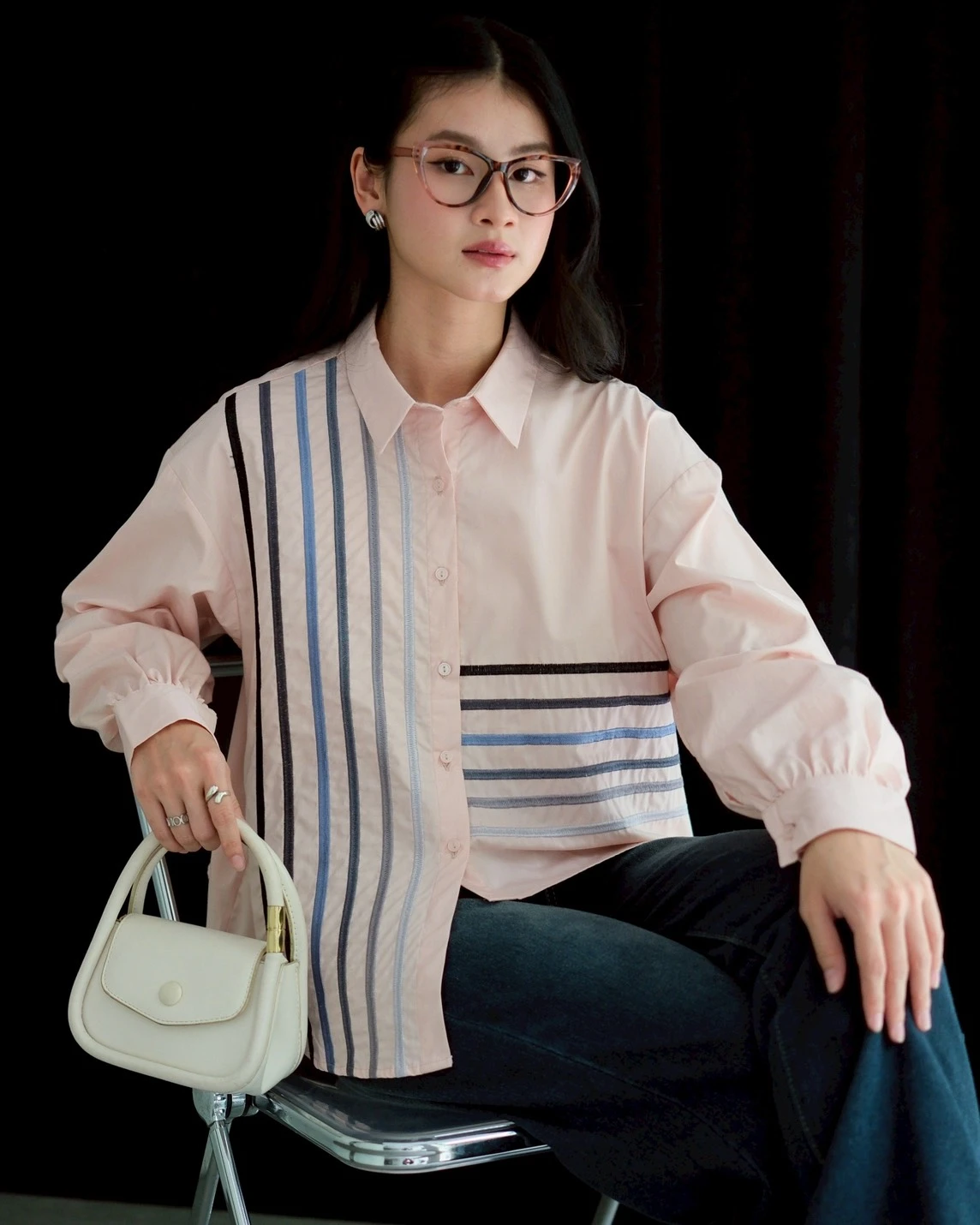 Alenia Shirt Kode 80113 Dusty Pink