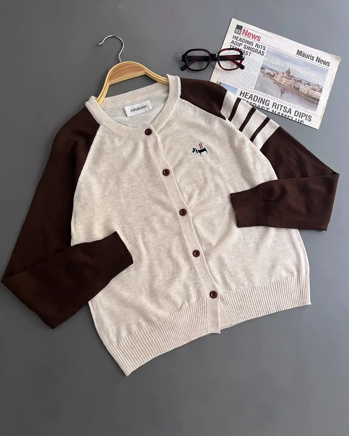 Elaxa Cardi Kode 311H Beige-Brown