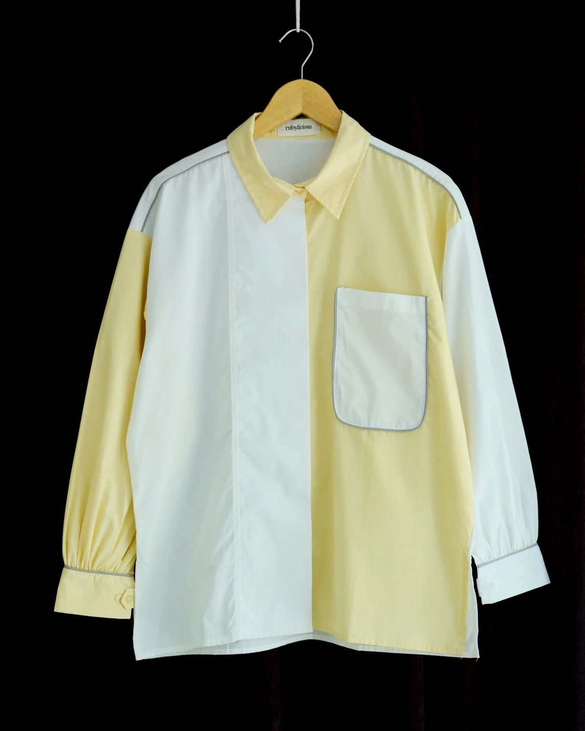 Illona Shirt Kode 1459 Yellow-Broken White