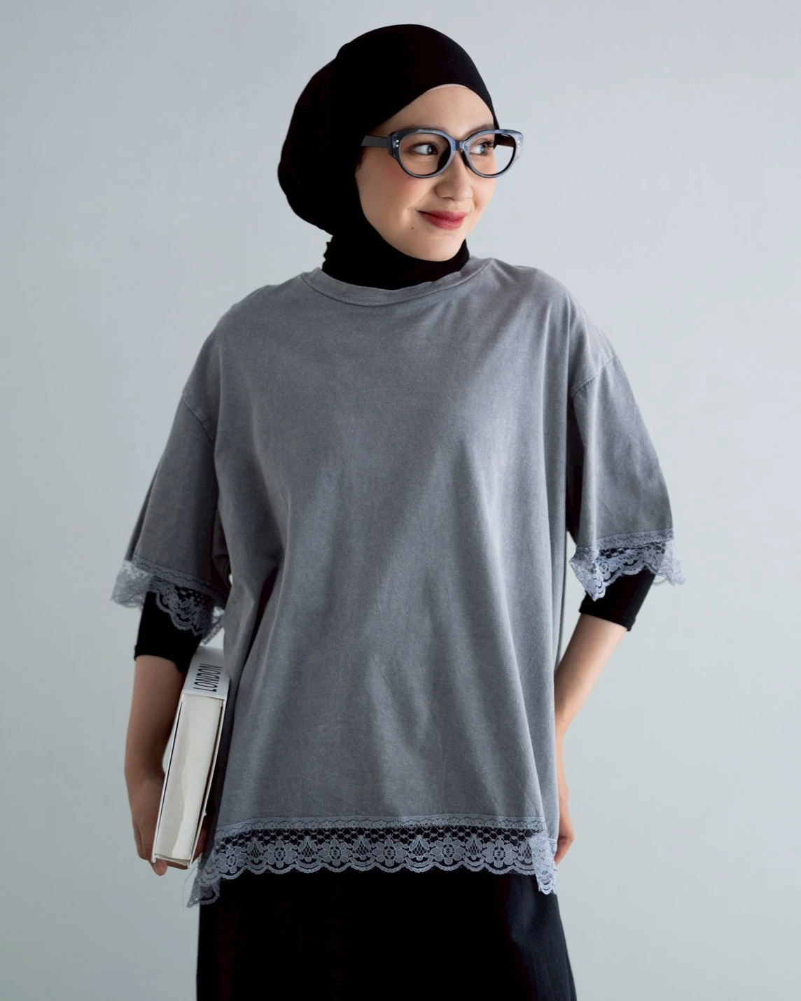 LACIEL T-SHIRT MISTY GREY - Image 4