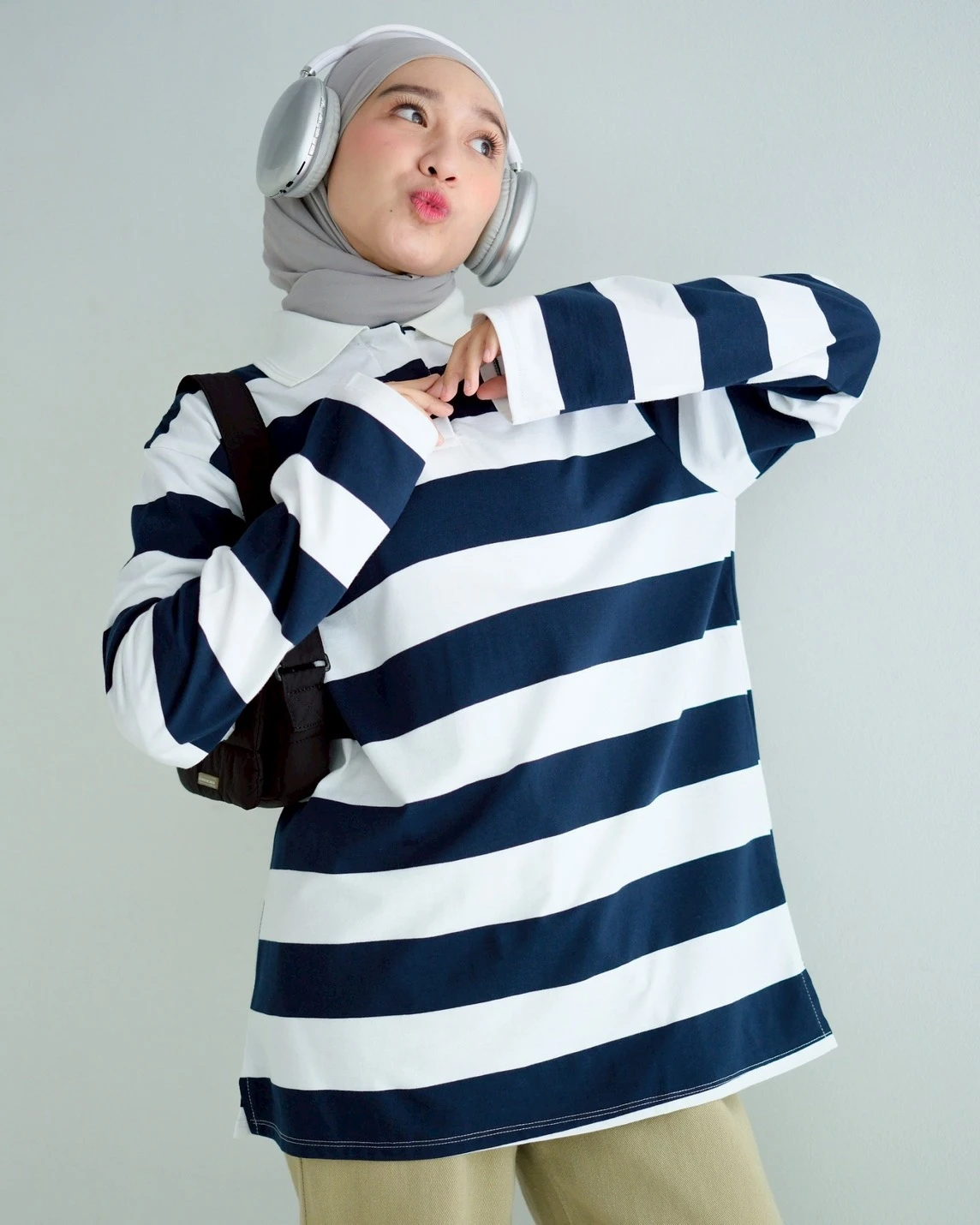 Nelson Stripe Longsleeve Kode 25325 Bw-Navy