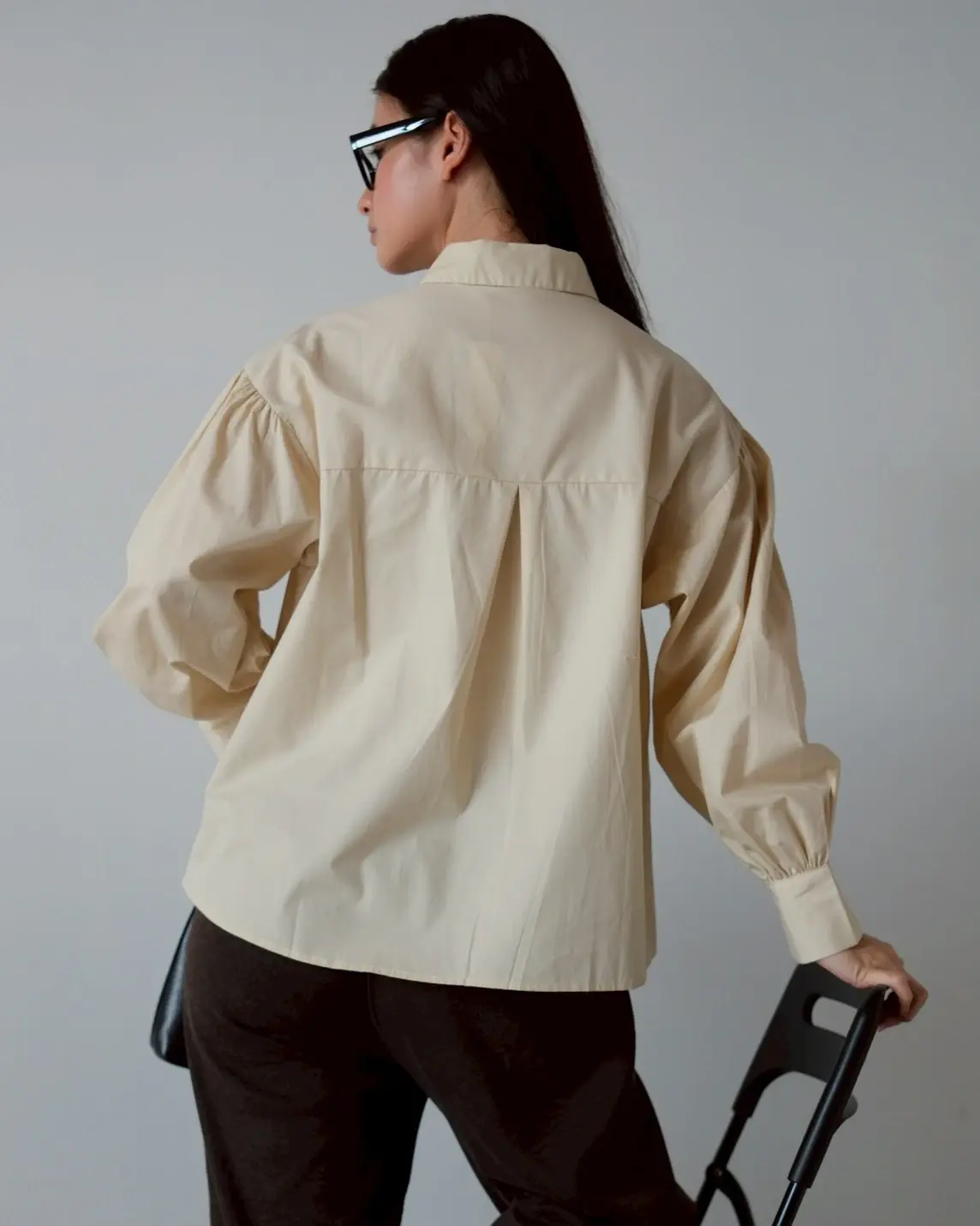 Zori Shirt Kode 1460 Light Cream - Image 4
