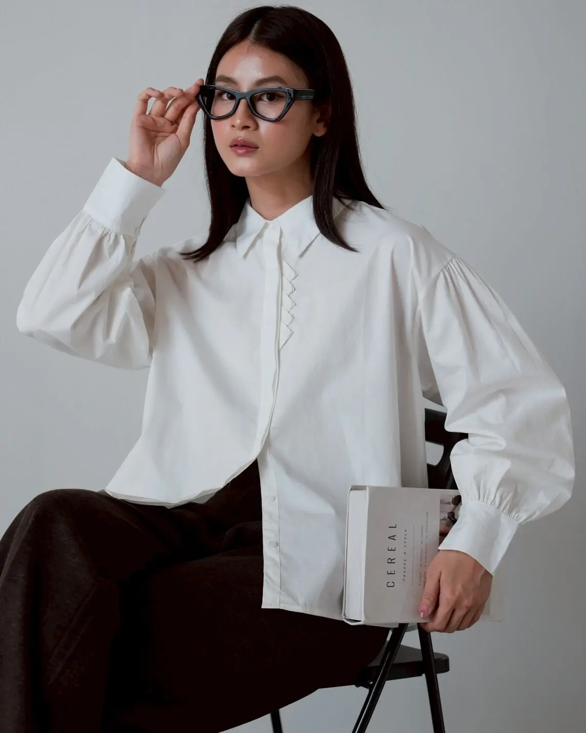 Alternative view of Zori Shirt Kode 1460 Broken White
