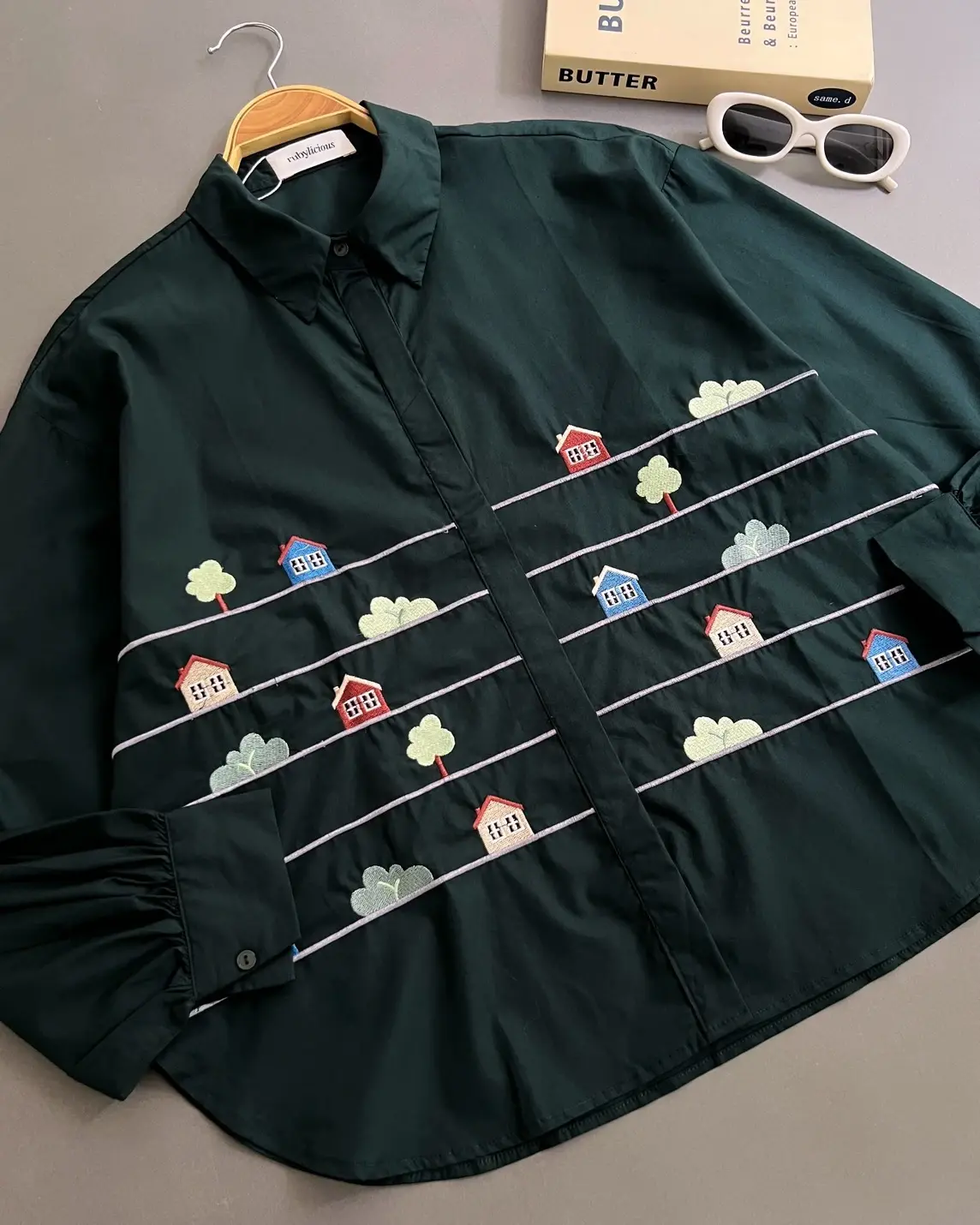 Tresha Shirt Kode 80112 Glass Green - Image 2